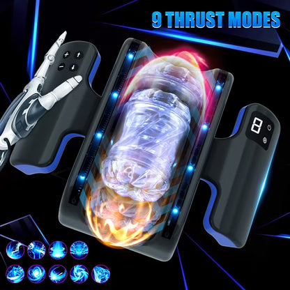 Male Masturbator Machine Automatic Telescopic Vagina Masturbation Self-Care Toy for Men 12cm Thrusting High Speed