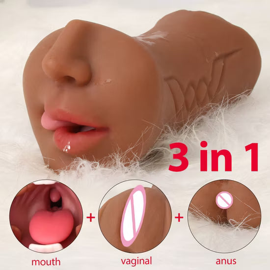 Biggy Vulva Tongue Licking Tongue Sucking Adult Realistic Silicone Lips Teeth Oral Self Care Synthetic Mouth Male Masturbation