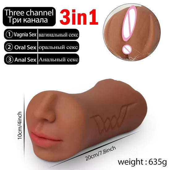 Biggy Vulva Tongue Licking Tongue Sucking Adult Realistic Silicone Lips Teeth Oral Self Care Synthetic Mouth Male Masturbation