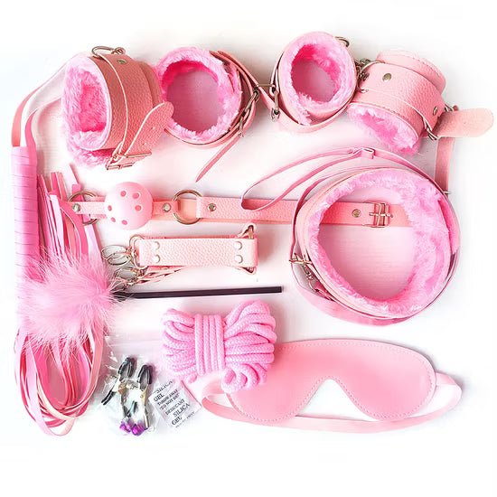 Bondage for Sex10 PCS Leather Bondage Sets Restraint Kits for Women and Couples