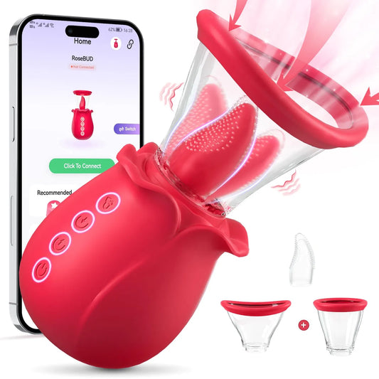 LuvixVie™ Sucking Vibrator — AI Sync | 7 Frequencies | Dual Suction